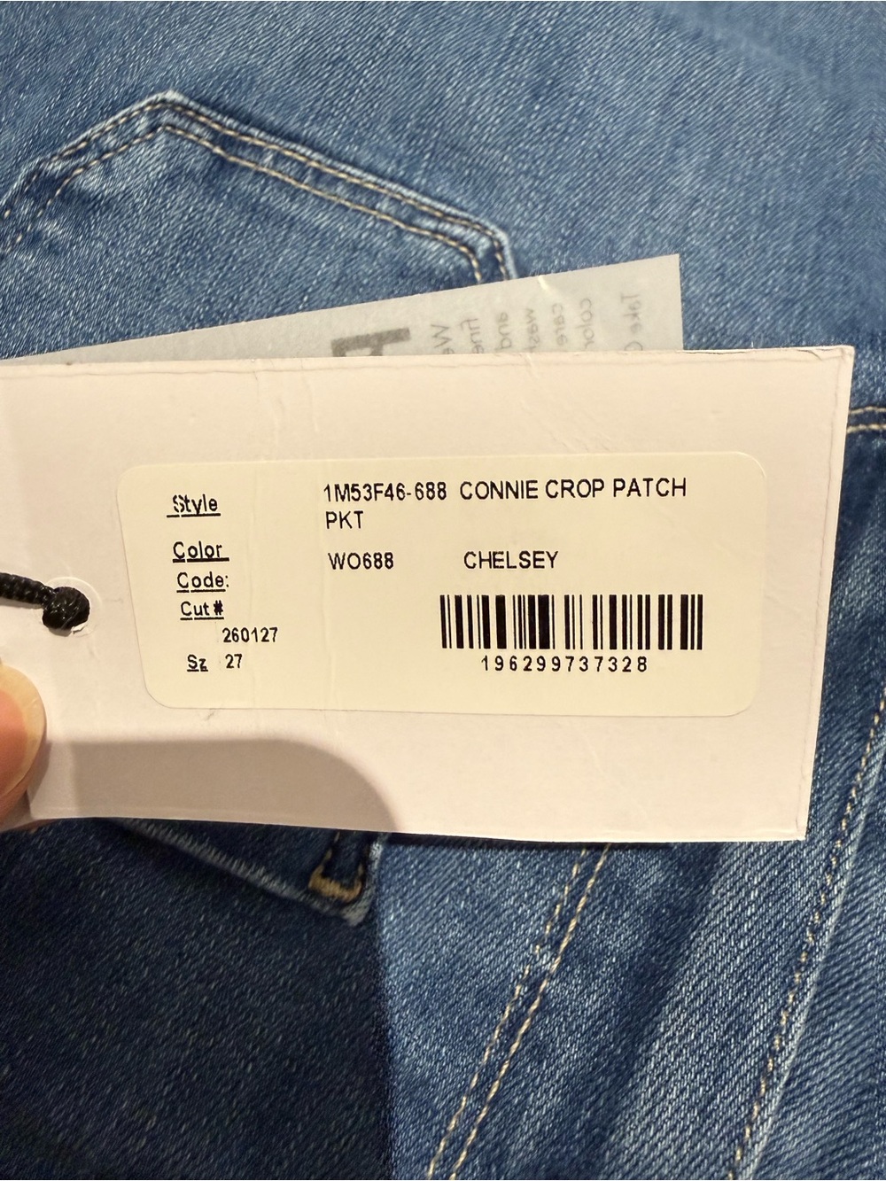 NWT Paige Connie Crop Patch Pocket Jeans Size 27 - Picture 7 of 7